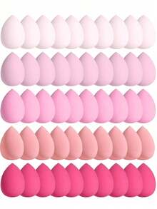 5/10/15/25/30/40/50 Pcs/Pack Makeup Sponges, Multi-Color Foundation ...