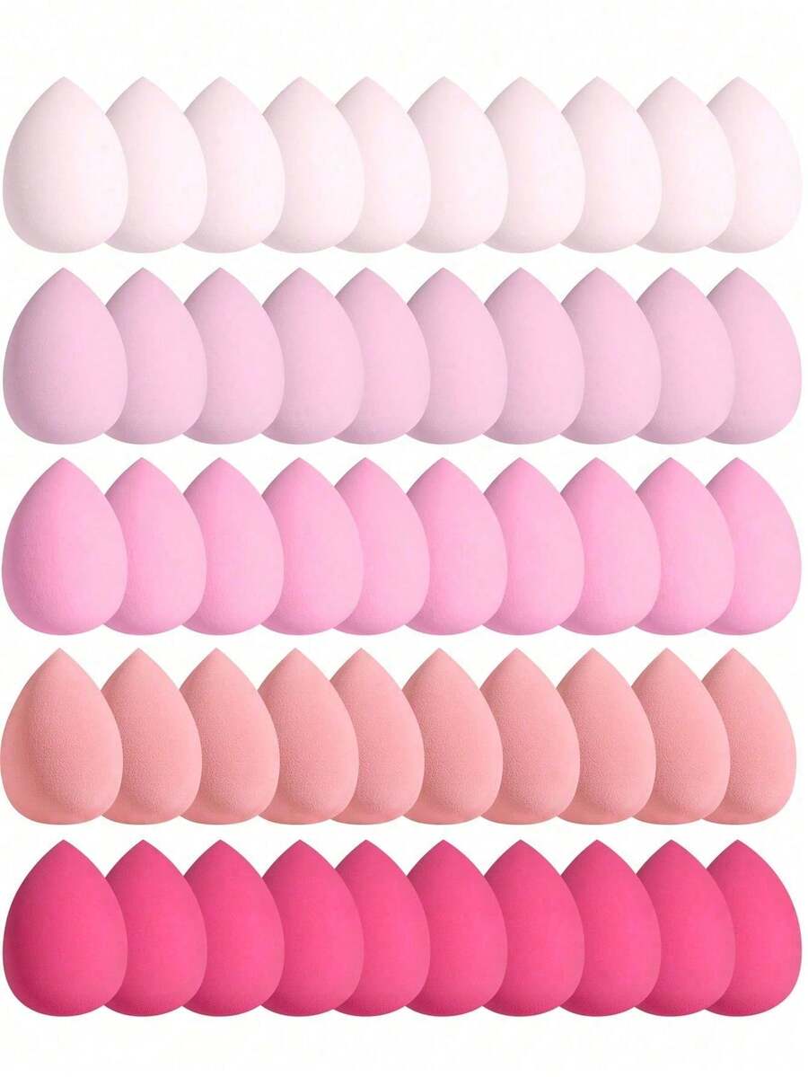 5/10/15/25/30/40/50 Pcs/Pack Makeup Sponges, Multi-Color Foundation ...