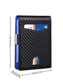 HOVI'S Men's Wallet Anti-Theft Slim Wallet For Men & Card Holder For Men With Clip Fashion Thin Multifunction Men Credit Card Holder Front Pocket Wallet - Multicolor - View 10