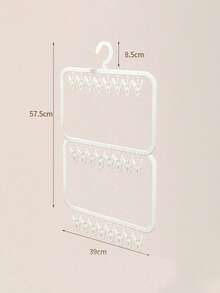 1pc Space-Saving Multi-Function Clip Drying Rack, Suitable For Socks And Underwear, Efficient Clothes Drying Rack, Suitable For Bedroom, Bathroom And Dorm Decor, Holiday Room Home Bed Decor, Can Hang Dresses, Long Pants, Shoes, Jeans, Boots, Skirts, Spring Minimalist Summer Tops - Multicolor - View 15