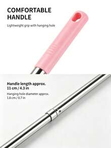 1pc Long Handle Cleaning Brush, Perfect For Bathroom Cleaning. Its Sturdy Bristles Effectively Remove Stubborn Stains. Designed For Convenient Use, Keeping Your Hands Clean. Ideal For Deep Cleaning Toilets. Bathroom Accessory - A - View 4