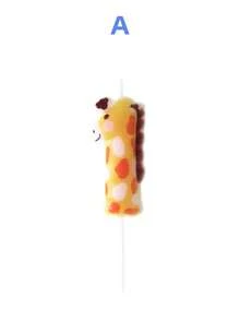 Hand-Painted Digital Candles With Cute Forest Animal Pattern, Suitable For Autumn Decor, Souvenirs, Camping, Kitchen Use, Christmas Gifts, Party Favors, Kitchenware, Home Decor And Accessories, Party Decoration And Arrangement Supplies - View 4