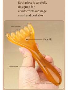 Head Massage Claw Scalp Relaxation Tool, Facial Massage Tool Scalp Gua Sha Head Massage Comb Gua Sha Massage Tool Face Lifting Massage Eye Massage Relaxation Tool, Deep Tissue Massage Relaxation Tool Multi-Function Handheld Head Massage Tool, Acupressure Trigger Point Massage, Also Suitable For Full Body Deep Tissue Massage. Made Of Resin Material, Smooth And Rounded. Washable And Reusable. - Multicolor - View 3