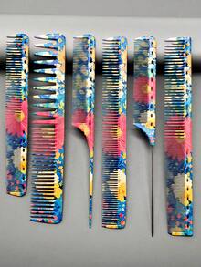 Professional Salon Hair Cutting Comb, Essential Hairdresser Haircut Comb, Makeup Comb, Tail Comb, Unisex Hair Comb, Hair Styling Comb, Cosmetic Comb - Multicolor - View 11