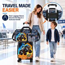 Kids Duffle Bag Boys Travel Gym Bag Large Capacity Overnight Weekender Sleepover Sports Bag Halloween Christmas Gift With Multiple Pockets - one-size - View 5