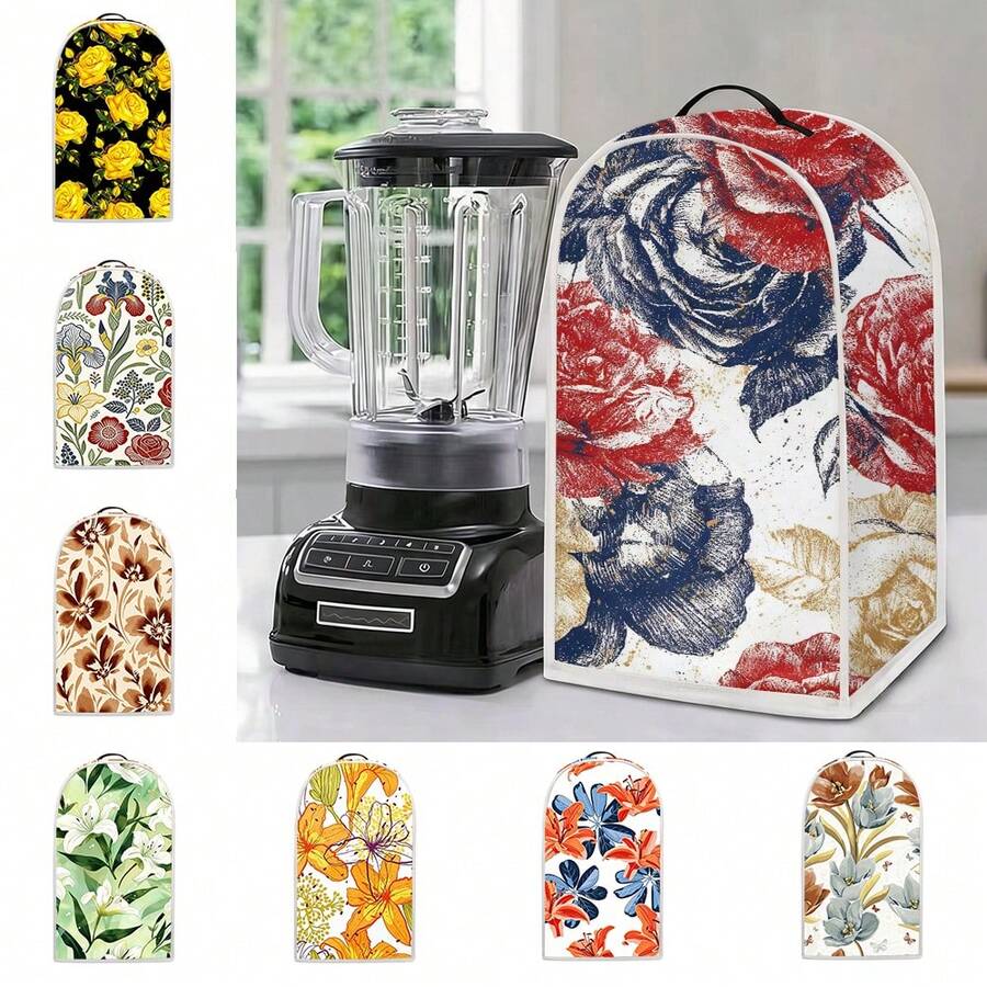 1pc Food Processor/Juicer Dust Cover, Home Use Dustproof & Stain-Resistant Washable Anti-Dirt Aesthetic Protective Cover - Multicolor - View 1