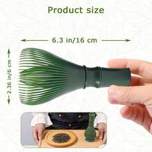 1pc Matcha Whisk, Reusable Bamboo Matcha Tea Whisk, Portable Tea Stirrer, Designed For Making Matcha, Traditional Matcha Brewing Handheld Tea Brush, Home Kitchen Tea Utensil, Home Tea Accessory, National Day, Kitchen, Gift, Kitchen Utensils, Kitchen Decor, Ramadan, Saudi National Day - Multicolor - View 4
