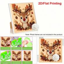 New Pearl Painting Christmas Reindeer Pattern Design Home Wall Decor Art Kit Creative Handmade Art Lover Holiday Gift Christmas Theme Diamond Painting Set - Pearl Painting - View 8