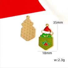 The Grinch Christmas Monster Oil Drip Alloy Cross-Border Accessory Keychain Necklace Bracelet Pendant - Multiple Styles+ - View 7