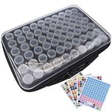 New 60/120 Grid Diamond Painting Storage Box Set, For Adults, Upgraded Transparent Lid, Portable Bead Storage Box, Suitable For Diamond Painting Accessories And Tools - View 9