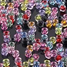 200/500/1000/2000pcs Mixed Color Mini Acrylic Dye Core Seed Beads Spacer Loose Beads For DIY Jewelry Making Bracelet Necklace Earrings Phone-Chain Key-Chain Accessories Craft Decoration - Multicolor - View 1