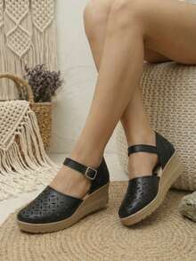 Women Wedges & Platform - Graphite Black - View 2
