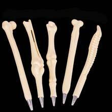 5pcs Realistic Bone-Shaped Ballpoint Pens, Quirky Skeleton Creative Pens, Personalized Fun Student Stationery For Halloween, Unique Bone Design, Eye-Catching And Playful, Enhancing Writing Atmosphere, Breaking Conventional Stationery Styles, Lifelike Skeleton Bone Appearance, 5 Different Bone Shapes To Choose From, Creative And Unusual Design, Instantly Grabbing Attention, Smooth Ballpoint Pen Refill, Even Ink Flow, Fluid Writing Without Stuttering, Note-Taking - A - View 6