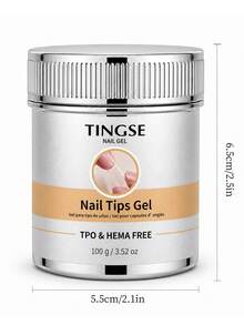 1 chai keo dán móng dung tích lớn 100g, keo gel UV/LED tháo được, keo nối móng giả ngắn - Keo dán móng giả - Xem 9