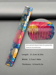 Professional Salon Hair Cutting Comb, Essential Hairdresser Haircut Comb, Makeup Comb, Tail Comb, Unisex Hair Comb, Hair Styling Comb, Cosmetic Comb - Multicolor - View 16