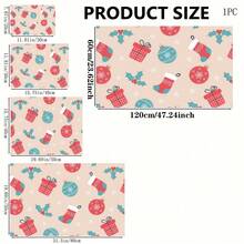 1pc Christmas Themed Printed Pattern Dish Drying Mat, Kitchen Countertop Bowl & Plate Rubber Bottom Drying Pad, Party Decoration, Super Absorbent Hidden Stain Dish Drying Mat, Soft Diatomaceous Earth With Rubber Backing Multi-Functional Kitchen Home Mat, Quick Dry Mat For Coffee Machine & Dish Rack, Kitchen Countertop Coffee Mat & Dish Drying Pad - LL LSD015 - View 6