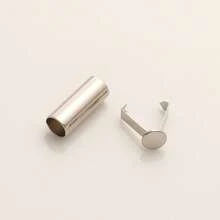 30 Set Penutup Ujung Tali Stainless Steel, Penutup Ujung Tali Kulit, Penutup Ujung Tali, Pengikat Ujung Tali, Untuk Gelang DIY, Kalung, Jepitan Tali Topi, Aksesoris Klip yang Dapat Dilepas, Rumbai, dan Pembuatan Perhiasan Lainnya. - Ujung Tali - View 9