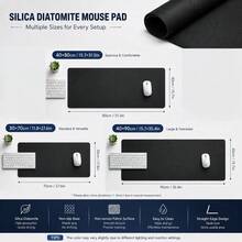 XXL Blue Line Sketch Peony Gaming Mouse Pad, Made Of Premium Micro-Woven Fabric Desktop Mat, Non-Slip Rubber Base Keyboard Pad, High Definition Printing, Suitable For PC Laptop Wireless Mouse, Minimalist Line Drawing Floral Style Gift For Enthusiasts - Blue Sketch Peony - View 3