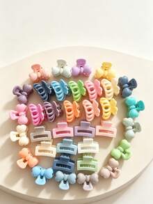 6/12/24pcs Small Hair Clips, Sweet Macaron Color Hair Clips For Women And Young Girls, Non-Slip Hair Clips, Suitable For Hairstyle Decoration, Perfect For Parties, Birthdays, Outings, Holiday Gifts - A - View 6