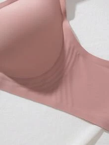 2pcs Jelly Glue Wireless Plus Size Bra With Adjustable Wide Strap, Seamless Back Hook And Eye Closure With 4 Rows For Enhanced Support And Cup Stability, Suitable For Commuting, Daily Wear, Home, Sports And Multiple Occasions, Plus Size Women's Bra - Multicolor - View 6