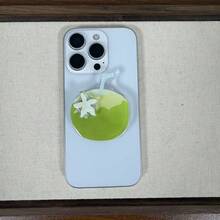 Autumn New Green Coconut Phone Push-Pull Stand, Magnetic & Adhesive Options, Desktop Phone Holder, Telescopic Support Bracket - Multicolor - View 5
