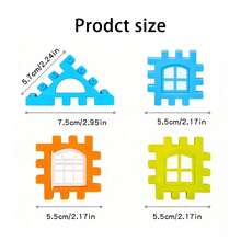 65pcs/132pcs/186pcs Bagged House Building Blocks Toy, Children Educational Stacking Blocks Toy, Suitable For Kids Aged 3+ Early Education Blocks, Boys & Girls Toys, High-Quality STEM Teaching Aids - Multicolor - View 4