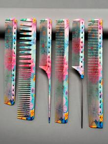 Professional Salon Hair Cutting Tools, Hair Cutting Comb, Easy-To-Use Styling Hair Comb, Essential Home Styling Comb, Tail Comb, Women's Hair Comb, Men's Hair Comb, Etc. - Multicolor - View 15