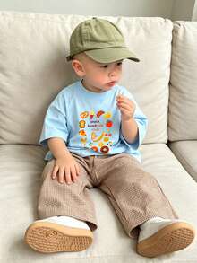 Infant/Toddler Boys' Basic Soft Breathable Casual T-Shirt - Baby Blue - View 2