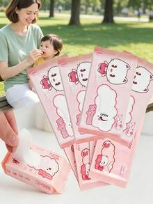 128pcs Portable Mini Cleaning Towels, 8pcs/Pack, Desktop Furniture Daily Cleaning Dust Cloth, Suitable For Travel, Office, Kitchen, For Objects Only, Not For Human Skin - Multicolor - View 2
