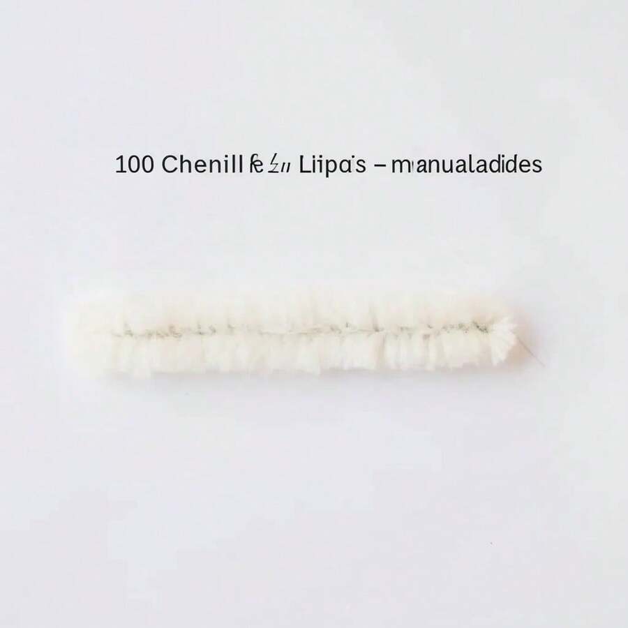 100 Chenille - Limpia Pipas Normal -manualidades = Full - 27 HUESO - Ver 1