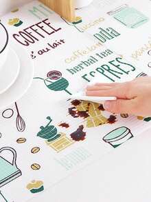 1 Roll 30*200cm Multipurpose Kitchen Lining, Non-Adhesive Cartoon Foam Print Moisture & Water Proof, Oil Proof For Wardrobe & Slippers, For School, Office, Home Use, Travel, Back To Classroom - Multicolor - View 6