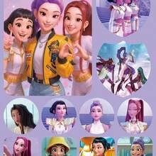 Hasbro 12pcs K-POP Witch Hunter Girl Group & Saga Boy Band Sticker Set, DIY Adhesive Stickers - Random - View 8