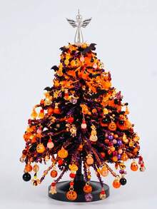 1pc DIY Beaded Christmas Tree Kit, Handmade Mini Desktop Christmas Bead Art, Create Your Own Sparkling Holiday Decor, 3D Crystal Bead Christmas Tree Making Set, Holiday Desktop Decoration - Multiple Styles - View 10