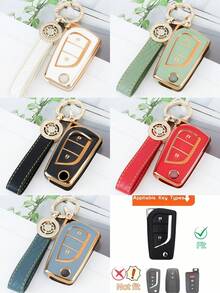 [2-Button] Car Key Shell Protective Case Compatible With Corolla Altis Auris Aygo Yaris Camry RAV4 Dust-Proof Anti-Drop Premium Fashion Key Cover - KY21 - View 16