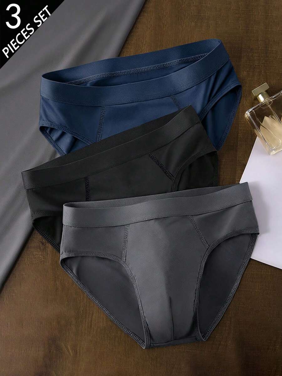 3 Packs Underwear Men, Made Of Polyester Fabric, Are Soft And Comfortable, Suitable For Home Wear, And Make Great Personalized Gifts