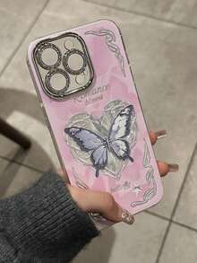Ins復古藝術天使手機殼，適用於Apple 17 Pro Max/17 Pro/17 Air/17/16 Pro Max/15 Pro Max/14 Pro/13 Pro，內建鏡頭膜/15 Pro/12/14 Pro Max/15/16 Plus - 粉色 - 查看 6