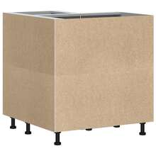 Mueble de cocina esquinero vidaXL Porto, roble hecho a mano - Marrón - Ver 8