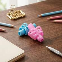 3pcs Student Pencil Grip Corrector Set Kindergarten Elementary School Writing Posture Correction Soft Rubber Pen Holder - Sets - View 5