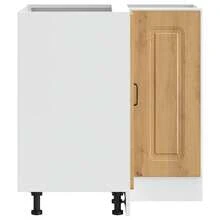 Mueble de cocina esquinero vidaXL Kalmar, roble artesanal. - Marrón - Ver 7