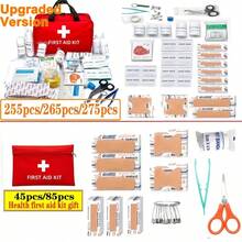 Complete Family Health Protection Emergency Kit, Including Component First Aid Blankets, Bandages, Band Aids, Scissors And Other Emergency Supplies, Outdoor Survival Kit, Car Gift, Father's Day Gift, Size Optional - View 1