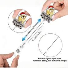 TONAVIETO 1pc Christmas Cute Dog Reindeer Badge Reel Acrylic Retractable Badge Holder Clip With Swivel Alligator Clip For Nurses And Medical Staff - Christmas Animals - View 3