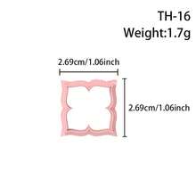 Multi-Style Geometric Pattern Polymer Clay Cutters, Hollow Frame Clay Cutters, DIY Handmade Earring Pendant Brooch Making Tools, Compatible With Polymer Clay, 3D Printed, Clean Cut, Handmade Jewelry Floral DIY Craft Accessories - Geometry - View 12