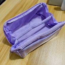 10-Layer Large Capacity Multi-Compartment Storage Bag, Multiple Colors Available (Purple, Pink, Blue, Beige, Black, Brown), Ideal Pencil Case For Students To Store Stationery, Great Organizer For Office Daily Use - Must-Have For Cashback - Multicolor - View 9