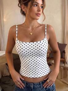 White Background With Black Polka Dots