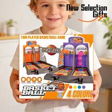 Permainan Papan Pertempuran Bola Basket, Peluncur Pegas, Dapat Mencetak Skor. Kompetisi PK yang Menyenangkan, Latihan Koordinasi Mata-Tangan, Interaksi Orang Tua-Anak, Pertempuran Pesta, Permainan Mini Edukatif. Cocok Sebagai Hadiah Ulang Tahun, Hadiah Liburan, Mainan Penghilang Stres di Meja (Kemasan Kotak Hadiah) - MultiWarna - View 2