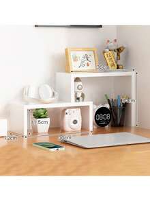 1PC Minimalist Multi-Layer Storage Rack Creative Telescopic Stepped Desktop Organizer Shelf Living Room Bedroom Display Rack Multifunctional Desk Organizer - Multicolor - View 9