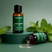 YURHERSU Peppermint Essential Oil, A Refreshing Moisturizing Body Massage Oil, An Aromatic Skincare Essential Oil, 30ml. - Mint - View 11