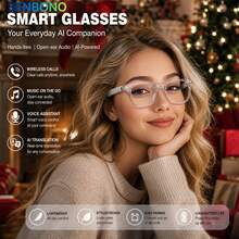 SENBONO AI Smart Glasses, Equipped With Multilingual Translation Applications, Wireless Music, Voice Calls, Music Playback, And Integrated AI Assistant Functions, Compatible With Smartphones, Suitable For Travel/Cycling, Christmas/Halloween Gifts - View 2