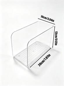 Transparent Acrylic Bookshelf, Desktop File Organizer, Book Storage, Can Hold Magazines, Notes And Books, A4 File Magazine Organizer Box, Suitable For Home Study, School Office - Transparent - View 6