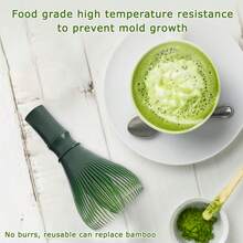 1pc Matcha Whisk, Reusable Bamboo Matcha Tea Whisk, Portable Tea Stirrer, Designed For Making Matcha, Traditional Matcha Brewing Handheld Tea Brush, Home Kitchen Tea Utensil, Home Tea Accessory, National Day, Kitchen, Gift, Kitchen Utensils, Kitchen Decor, Ramadan, Saudi National Day - Multicolor - View 2
